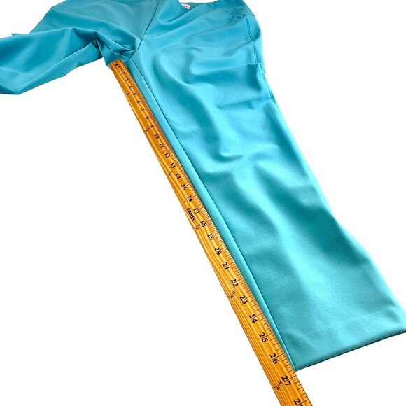 Chico's Black Label Slim Fit Women's Turquoise Back Zip Pants Sz 16 NWT - Picture 6 of 8